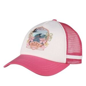 Roxy Dig This Women's Trucker Hat - Shocking Pink‎ - New